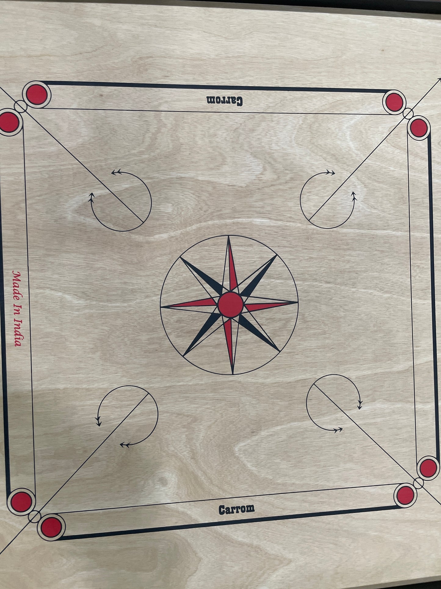 Carrom Board Tournament Siscaa Natural Brown