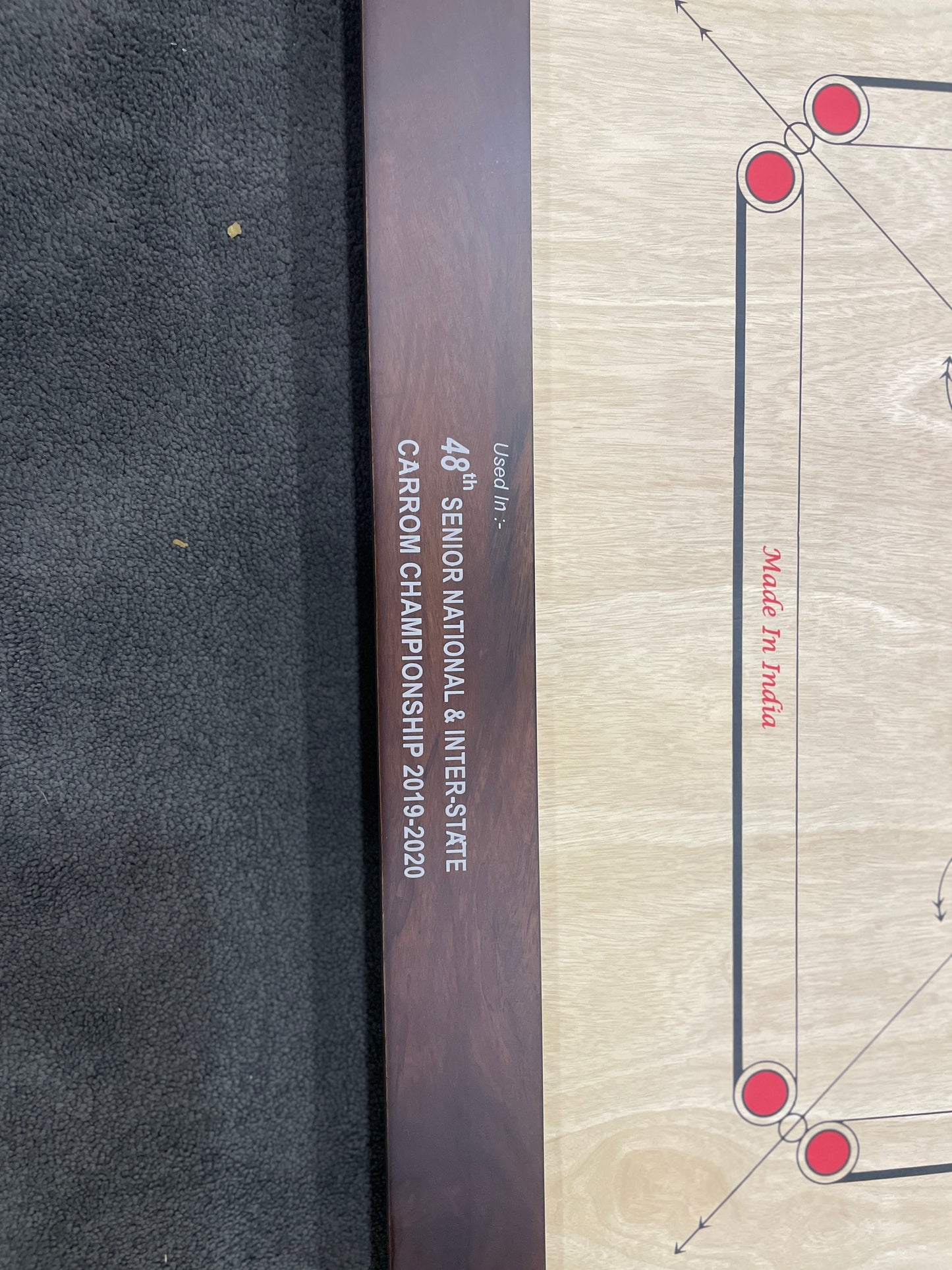 Carrom Board Tournament Siscaa Natural Brown