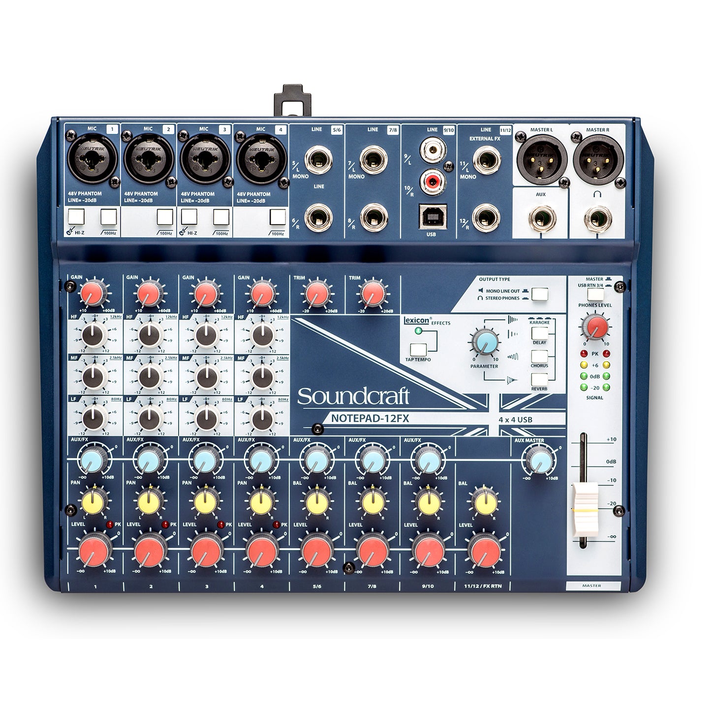 Soundcraft Notepad-12FX Small-Format Analog Mixing Console with USB I/O and Lexicon Effects