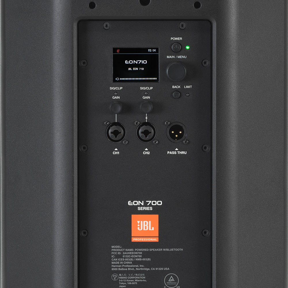 JBL EON710 Two Way 10 Inch 1300W Powered Portable PA Speaker with Bluetooth and DSP
